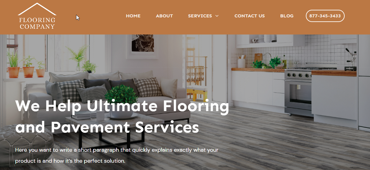 flooring website template